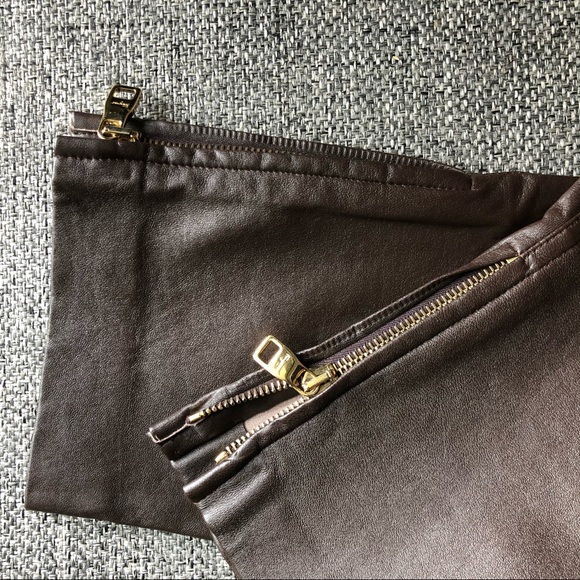 Ferragamo leather pants! Sz 42. BNWOT! - Picture 3 of 5